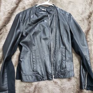 Gently worn Express leather jacket